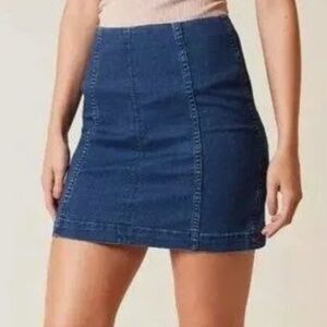 Free People | Modern Femme | Denim Mini Skirt | Size 12